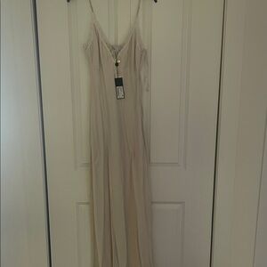 Gianni Bini Elegant Cream Maxi Dress